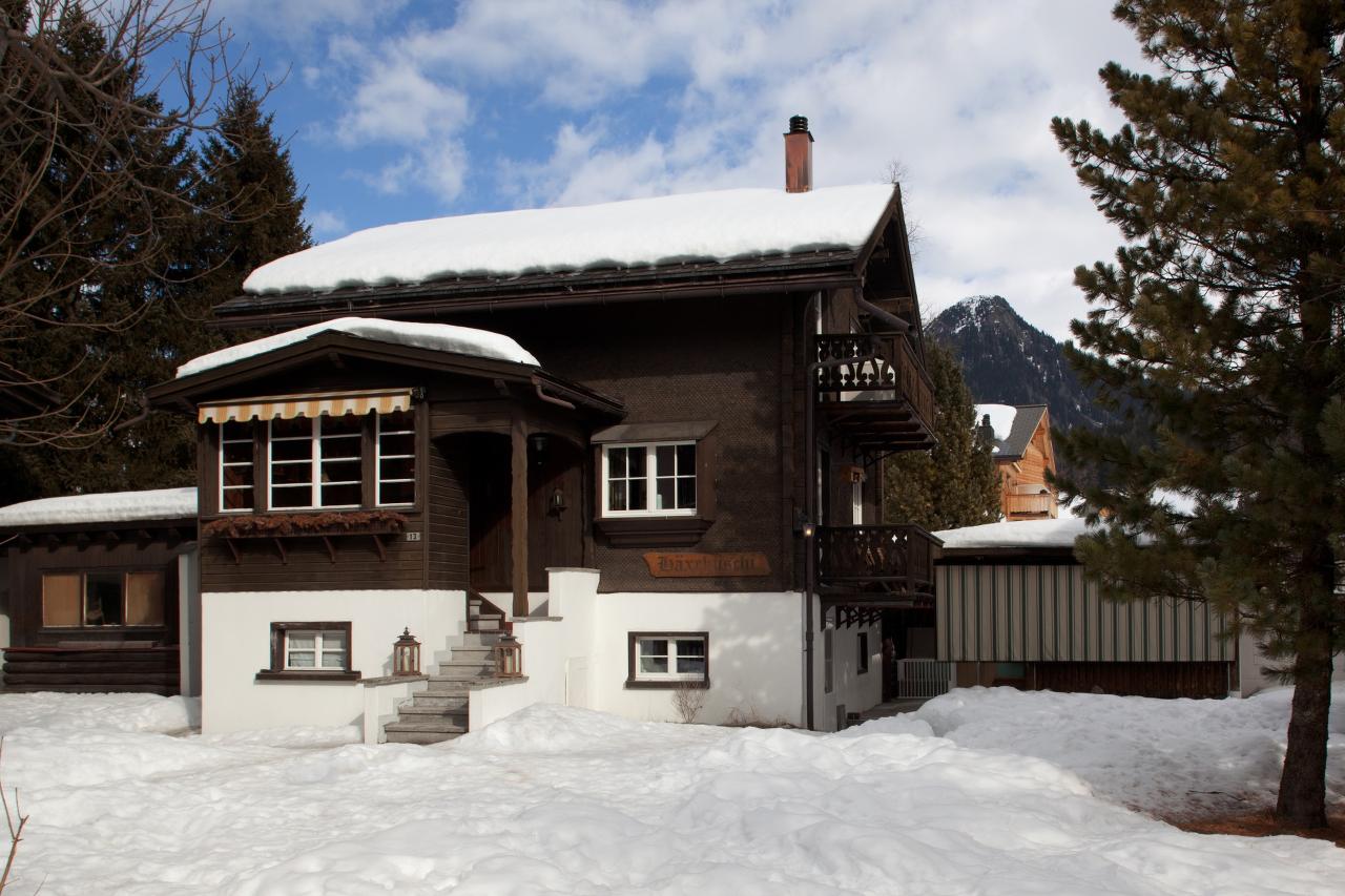Exterior of Chalet Chocolate Box in Davos