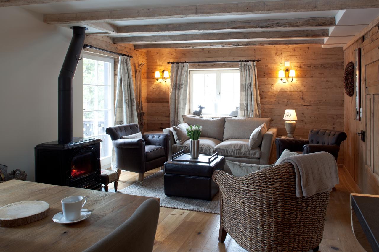 Living room at Chalet Chocolate Box in Davos