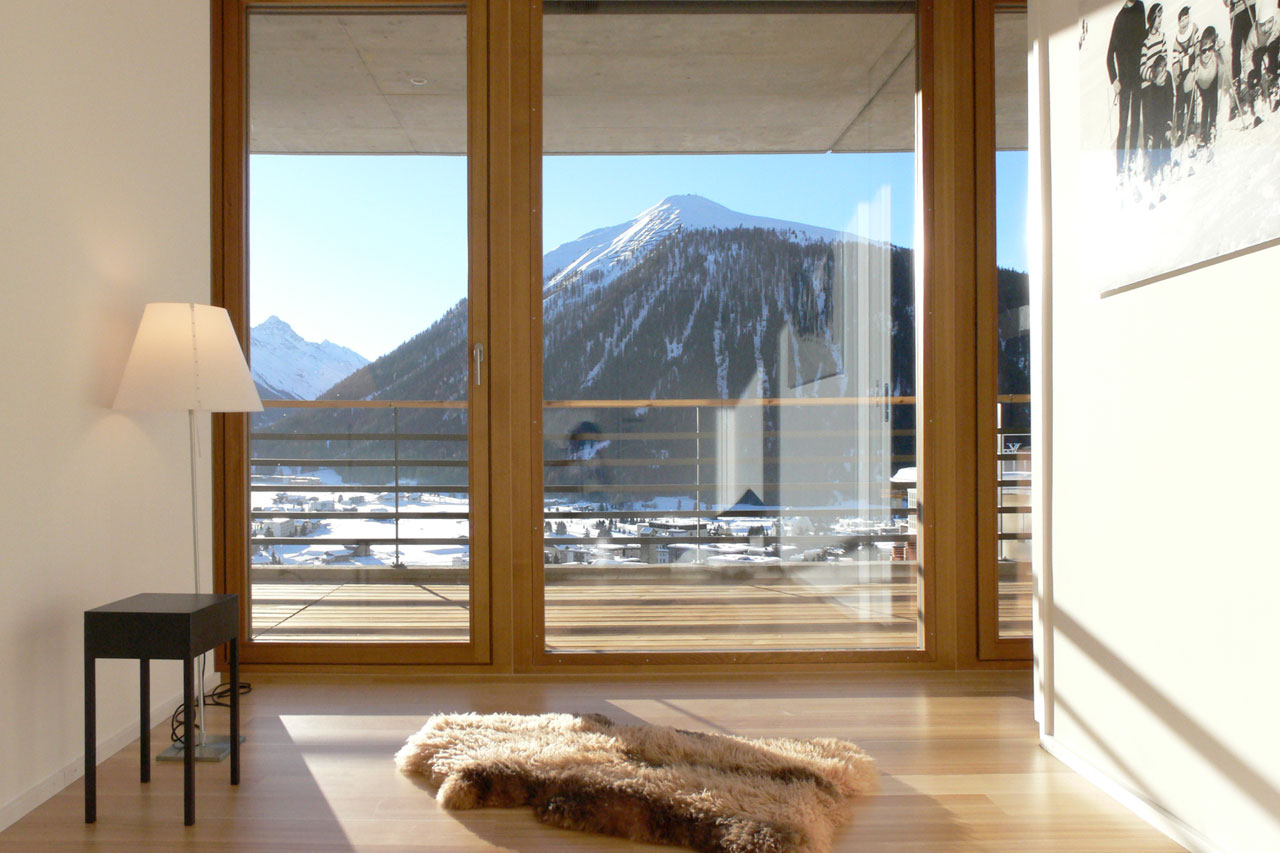 Bedroom in Apartment Bortji, Davos