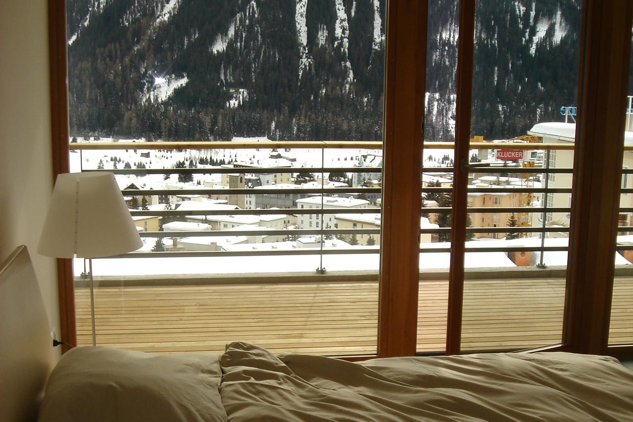 Bedroom in Apartment Bortji, Davos