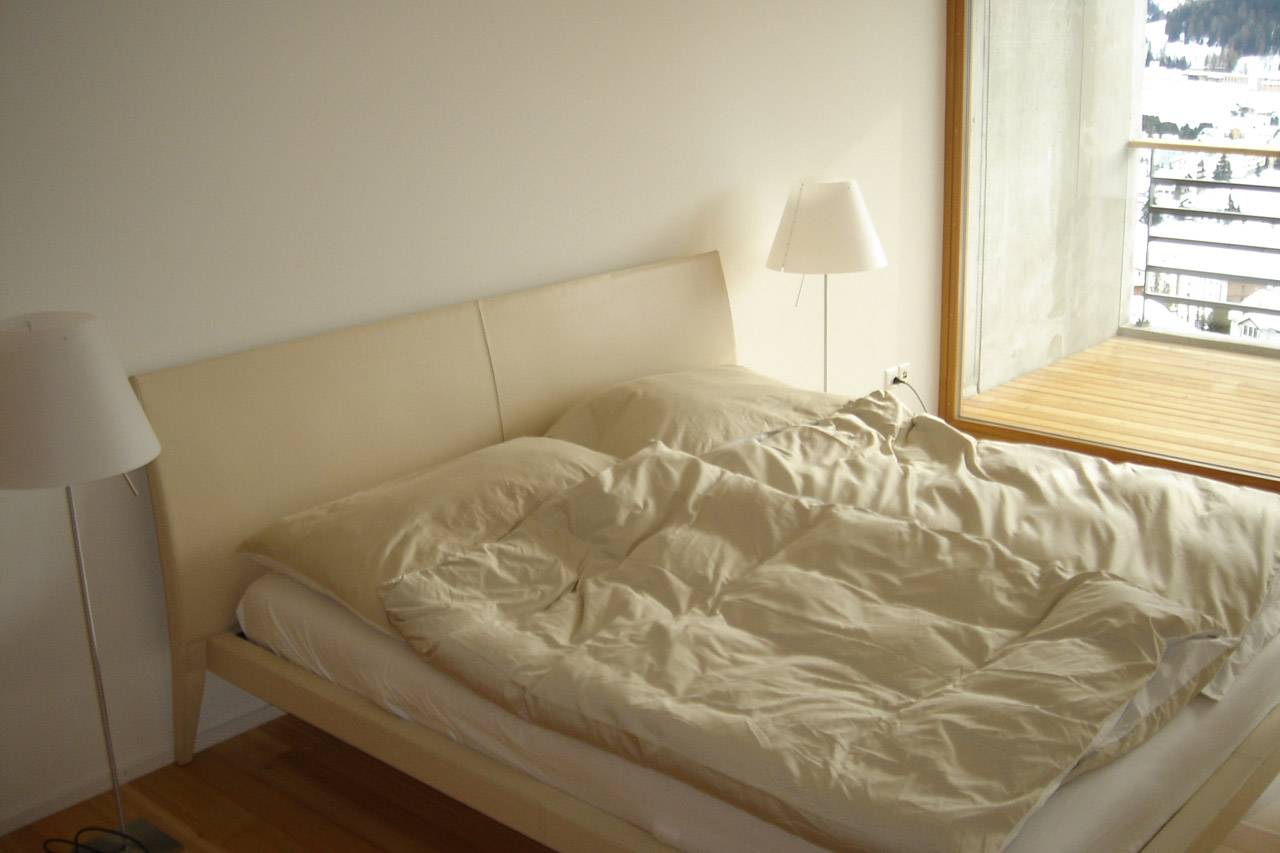 Bedroom in Apartment Bortji, Davos