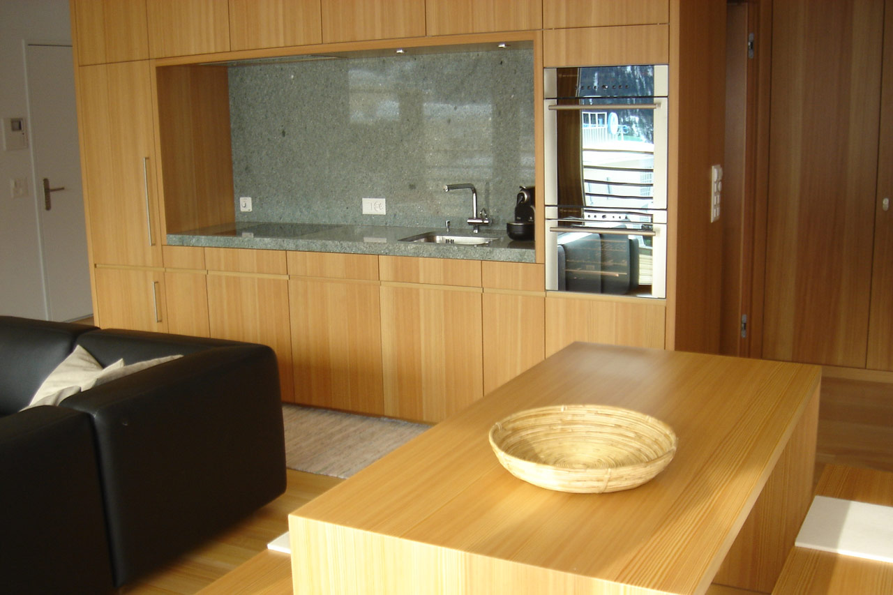 Kitchen in Apartment Bortji, Davos