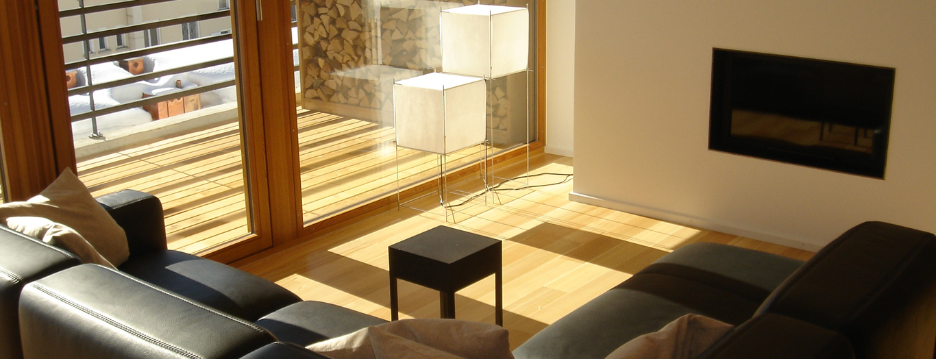 Living room in Apartment Bortji, Davos