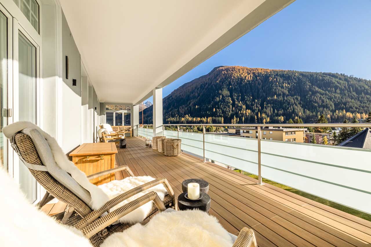 Balcony in Apartment Mountain Dream, Davos