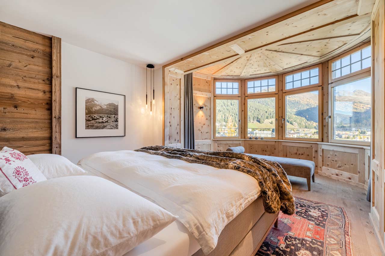 Bedroom in Apartment Mountain Dream, Davos