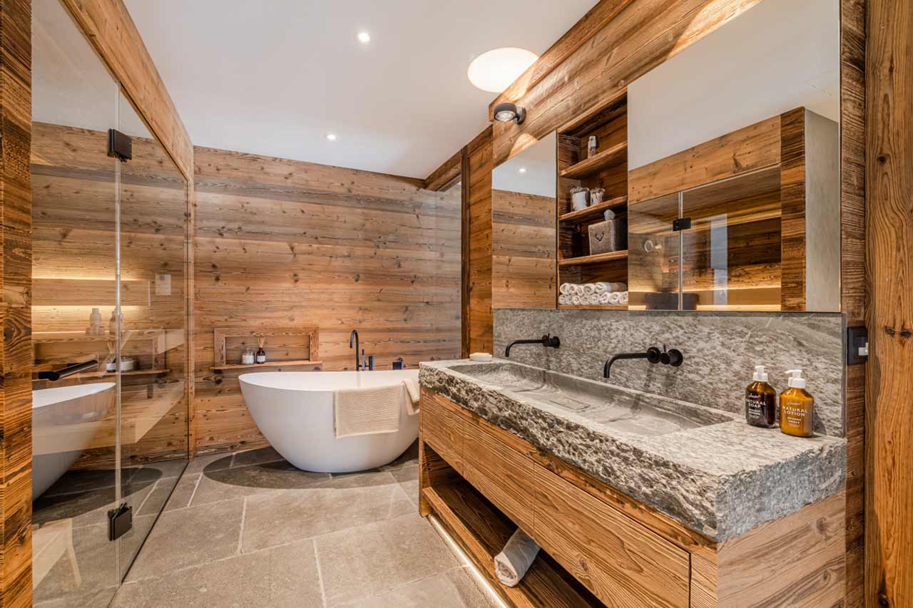 Bathroom in Apartment Mountain Dream, Davos