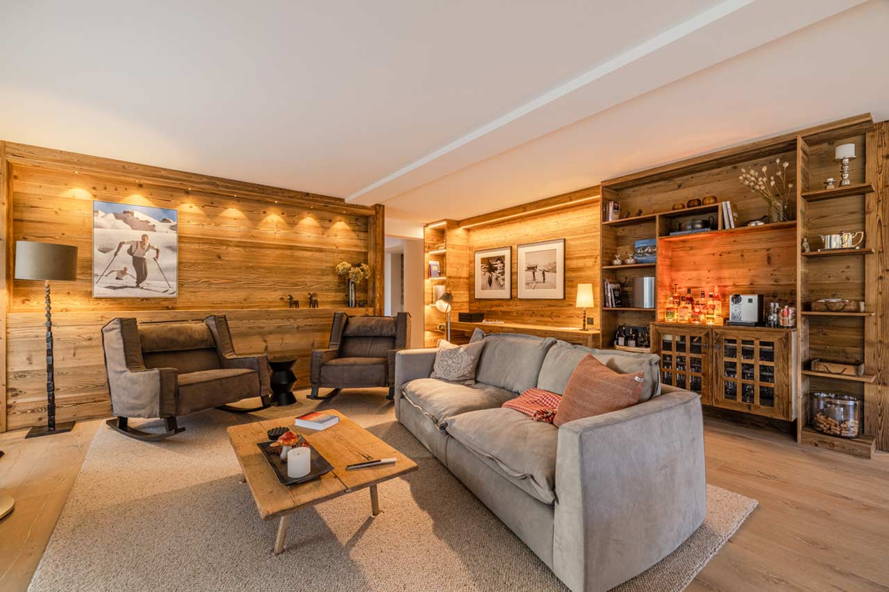 Living area in Apartment Mountain Dream, Davos