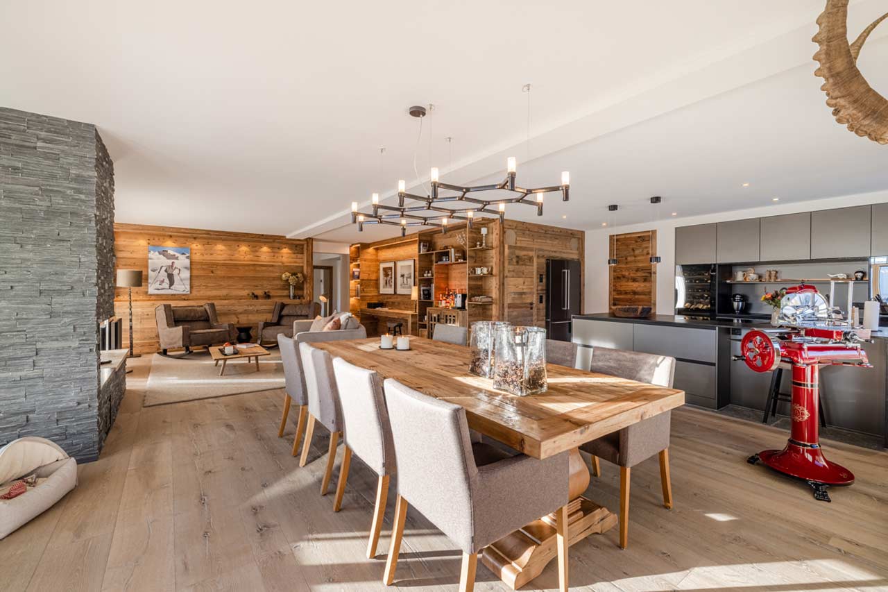 Dining room in Apartment Mountain Dream, Davos