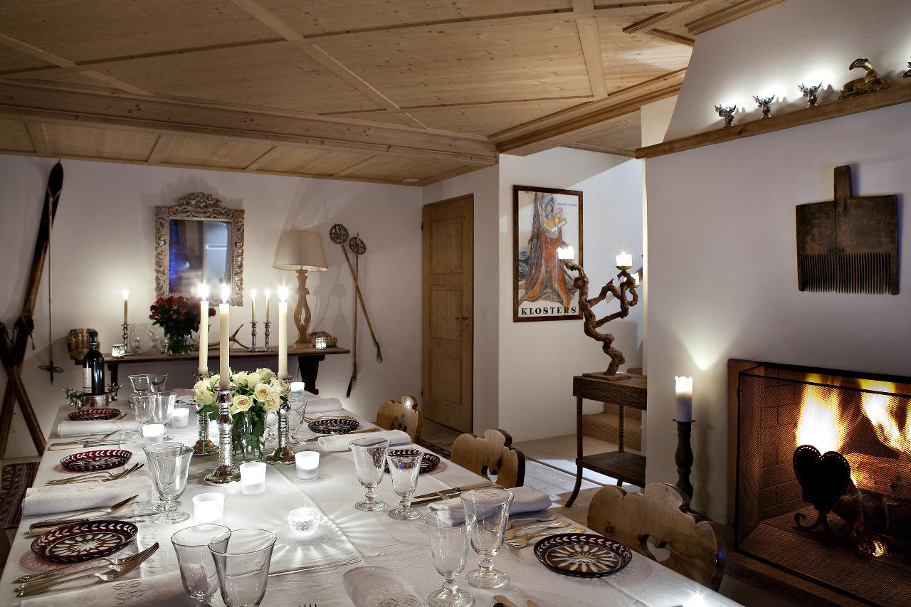 Dining room in Chalet Bear, Klosters