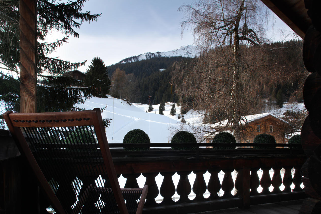 View from balcony in Chalet Bear, Klosters