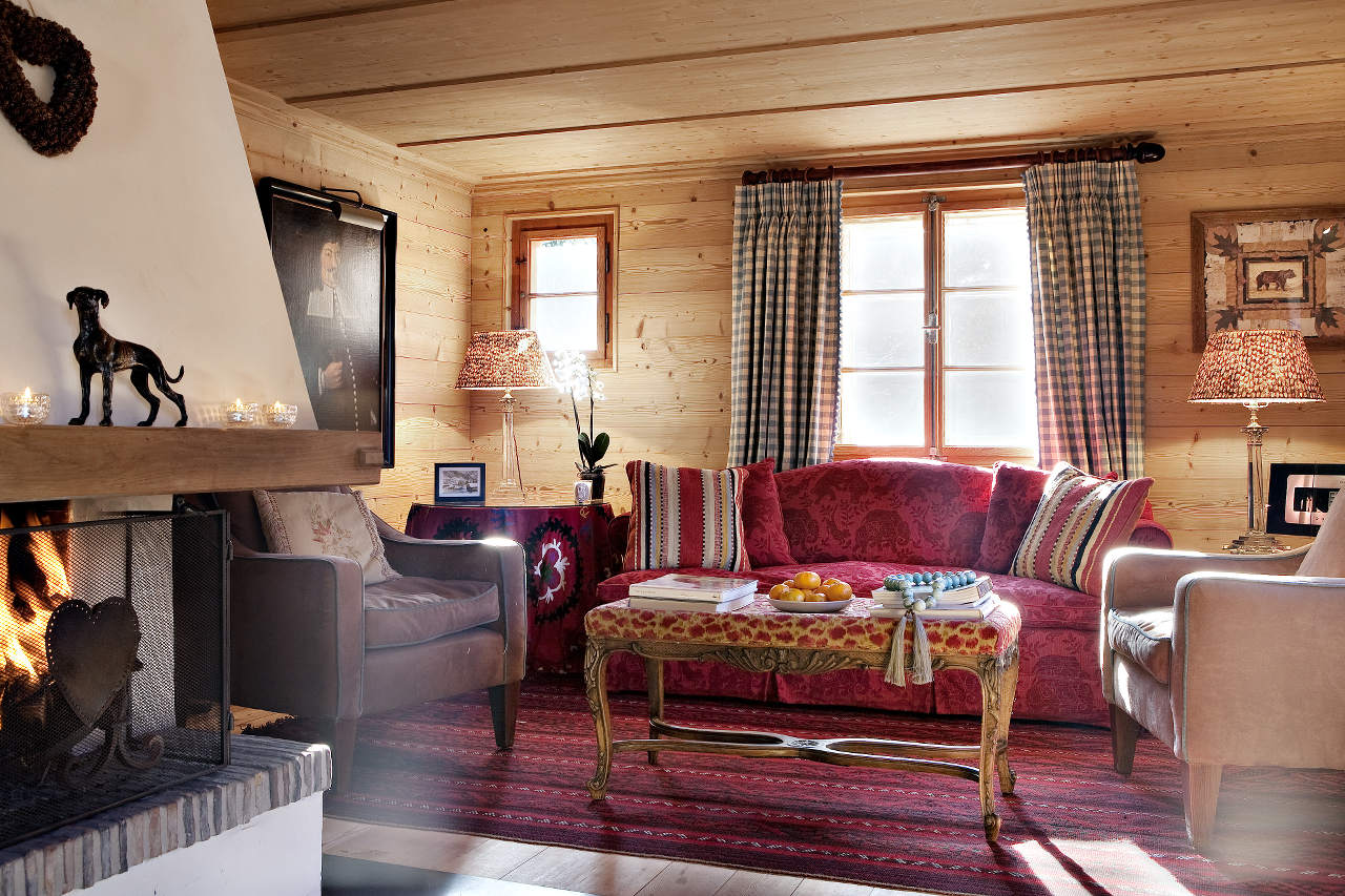 Living Area in Chalet Bear, Klosters