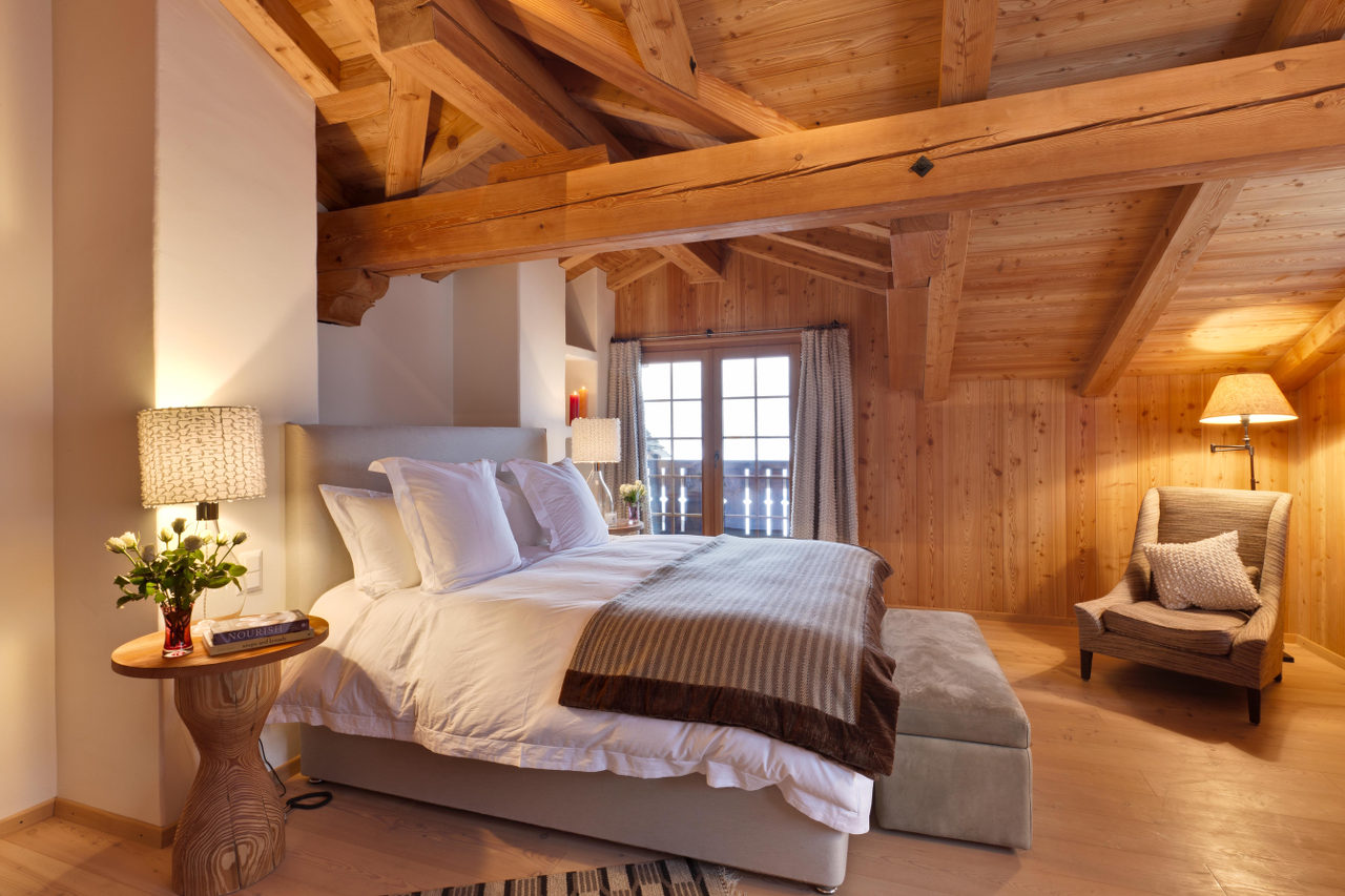 Bedroom in Chalet Chimera, Klosters
