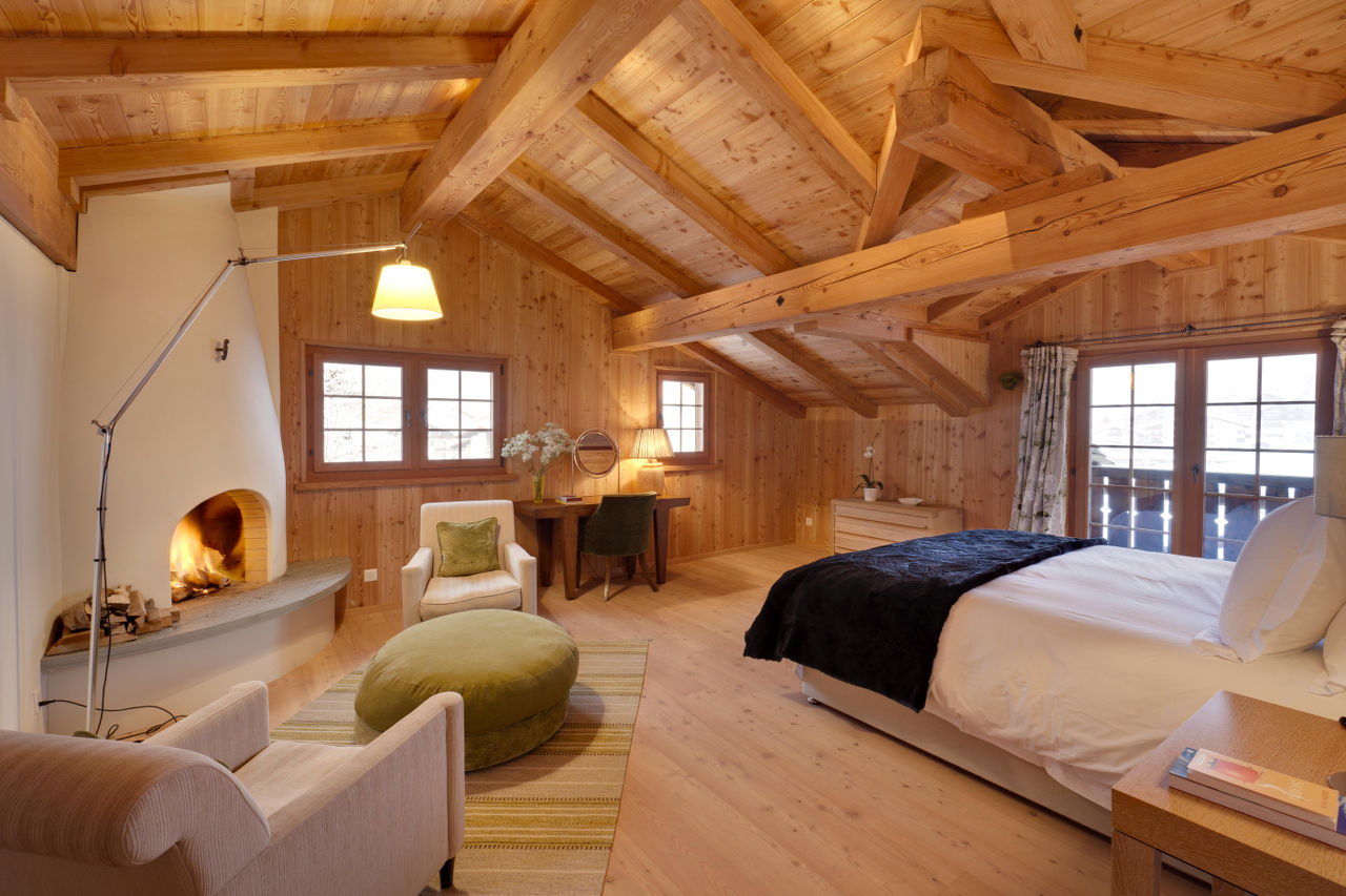 Bedroom in Chalet Chimera, Klosters