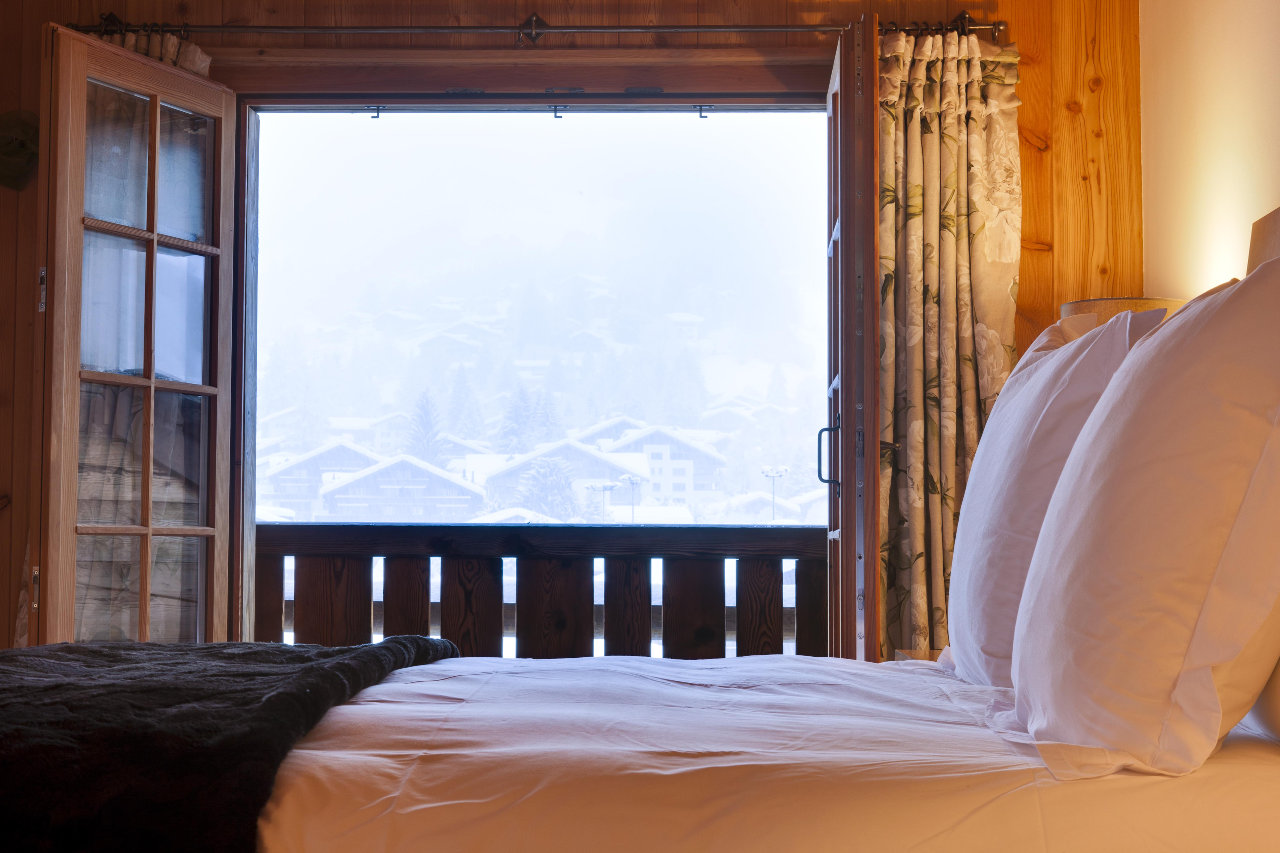 Bedroom in Chalet Chimera, Klosters