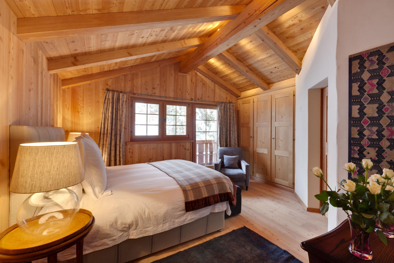 Bedroom in Chalet Chimera, Klosters