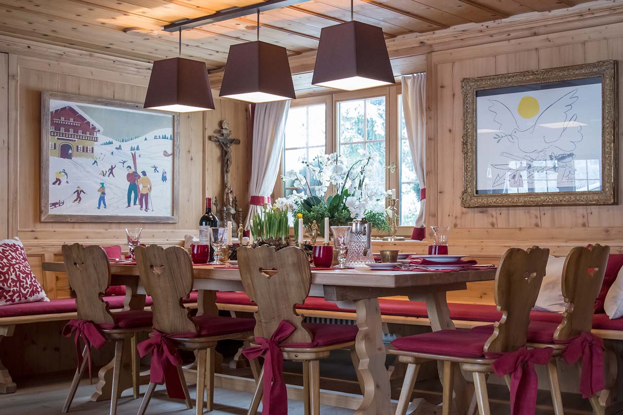 Dining area at Chalet Maldeghem, Klosters