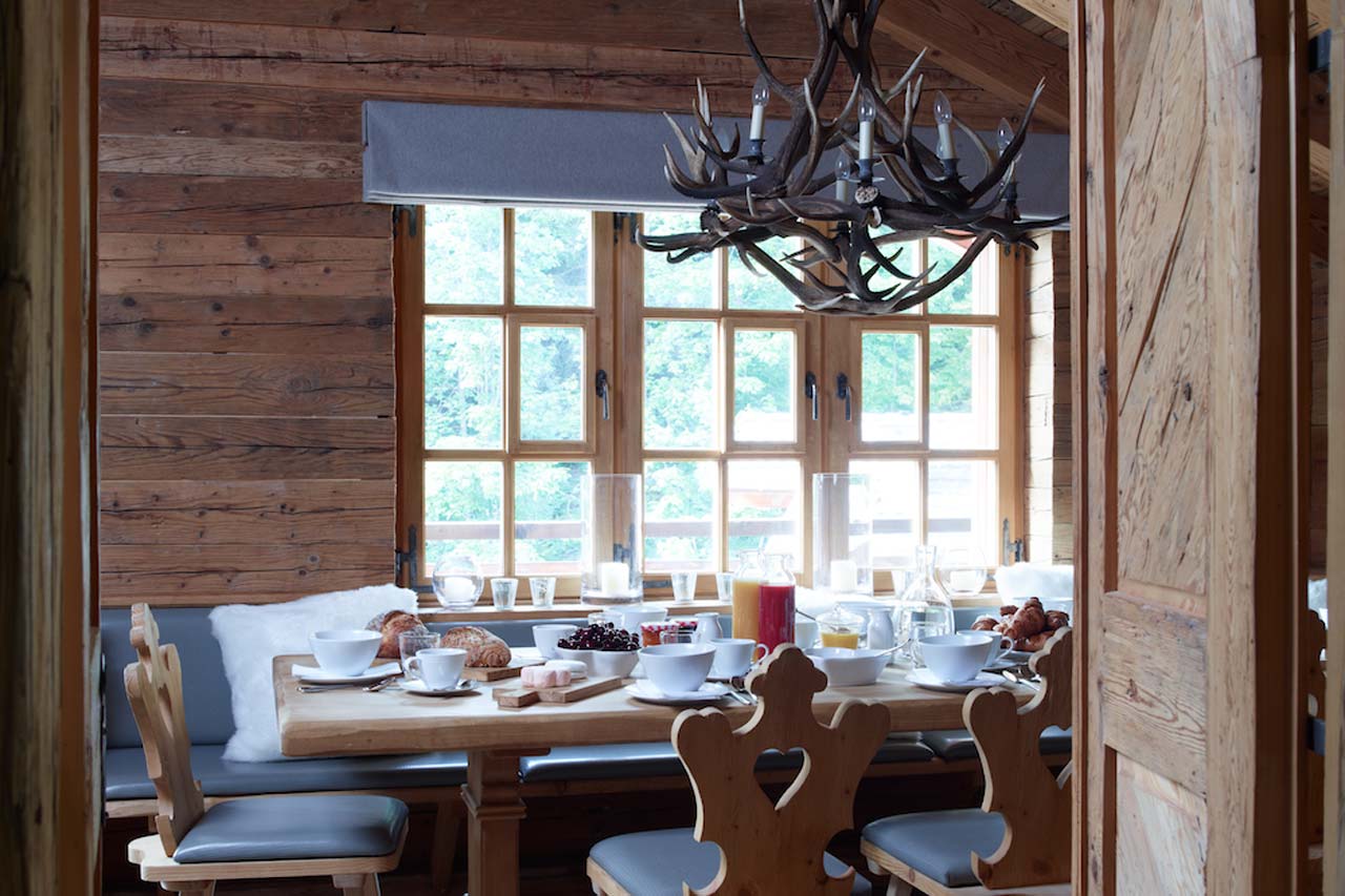 Dining area in Haus Alpina, Klosters