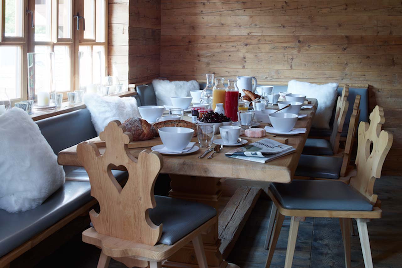 Dining area in Haus Alpina, Klosters