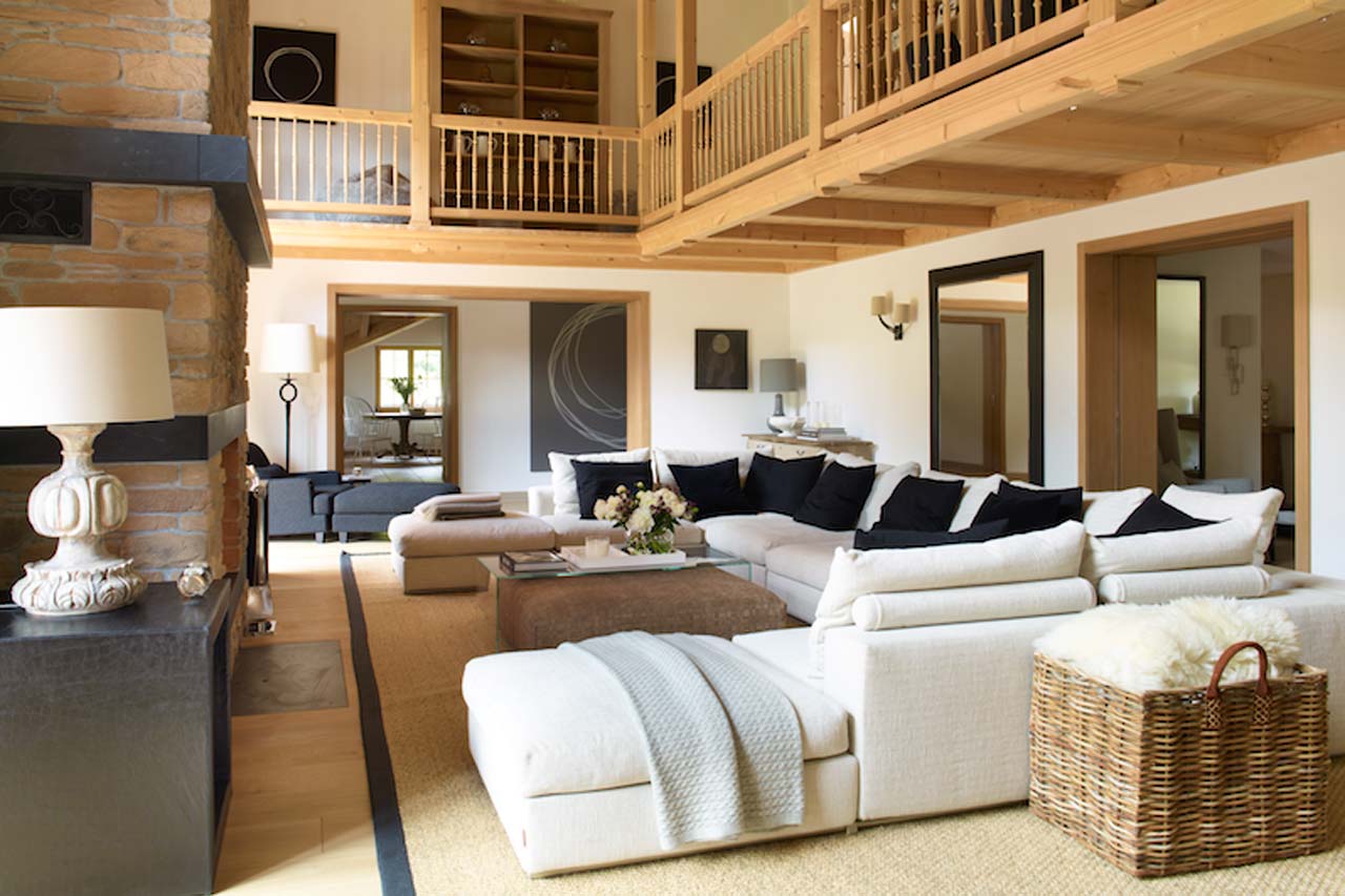 Living area in Haus Alpina, Klosters