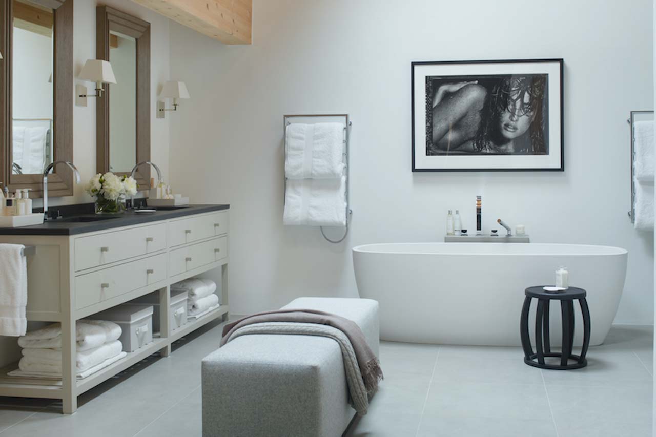 Bathroom in in Haus Alpina, Klosters