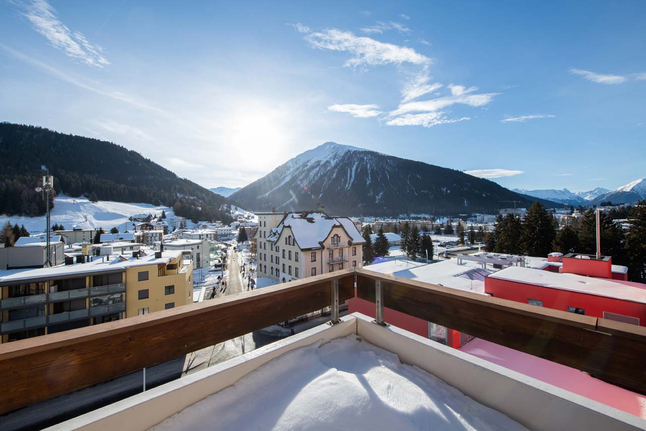 Balcony in Penthouse Flora, Davos