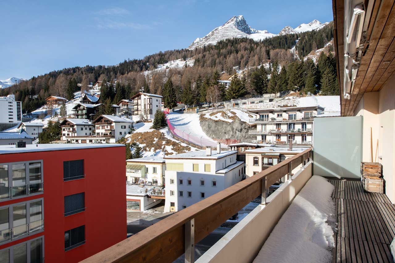 Balcony in Penthouse Flora, Davos