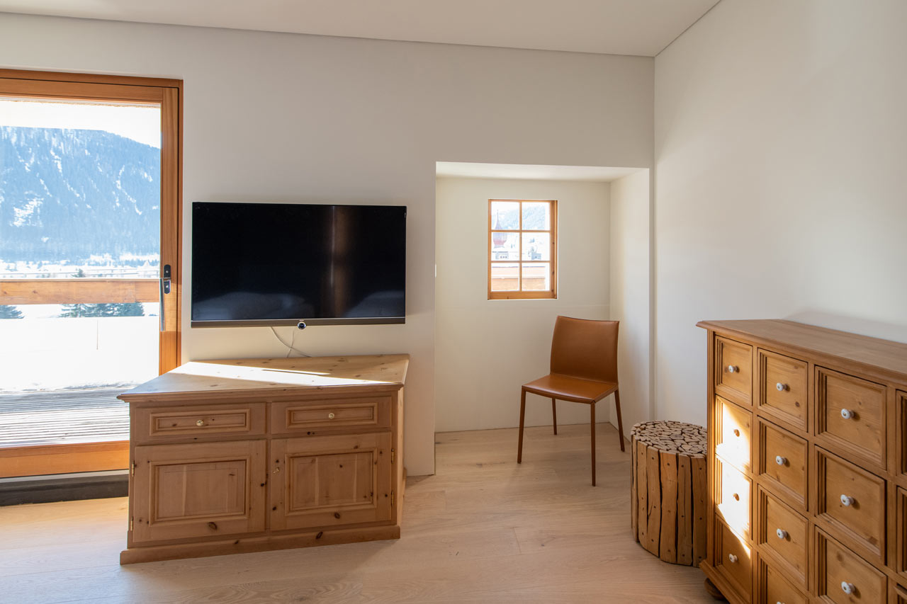 Bedroom in Penthouse Flora, Davos