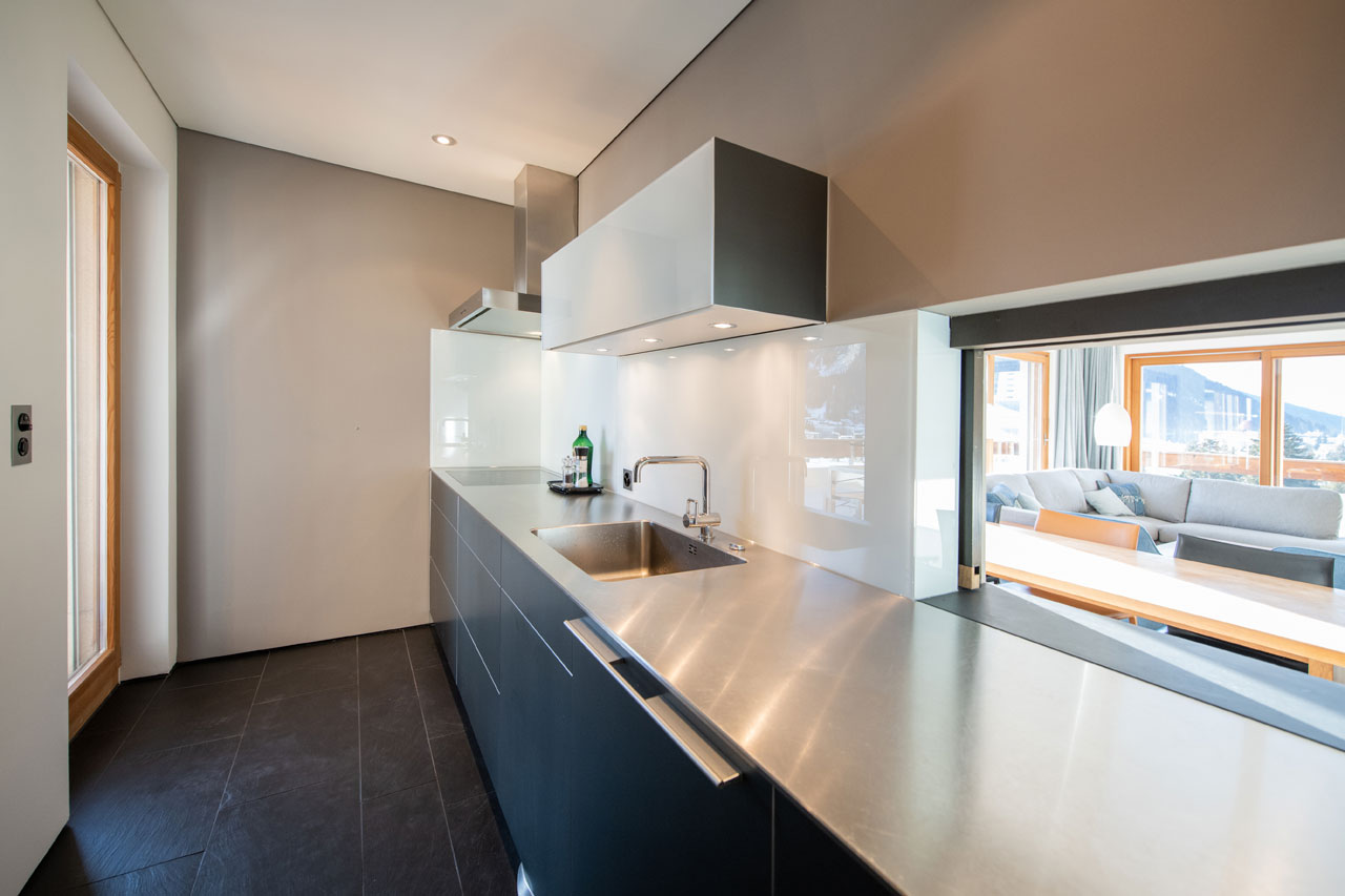 Kitchen in Penthouse Flora, Davos