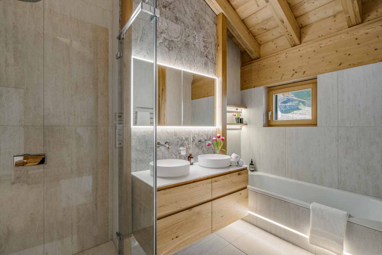 Bathroom in Penthouse Silvretta, Klosters
