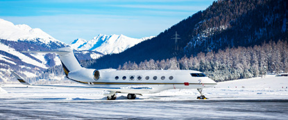 Private jet service in Davos for World Economic Forum