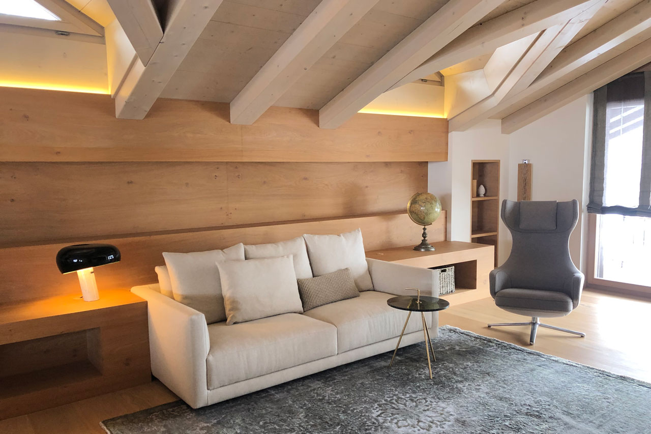 Living area in Villa Grialetsch