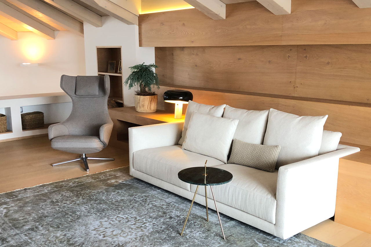 Living area in Villa Grialetsch