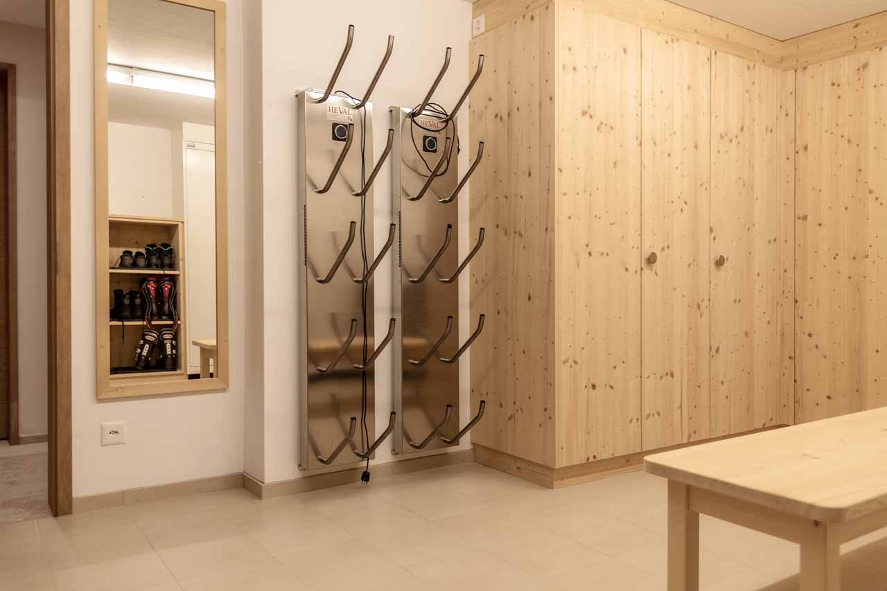 Ski room in Villa Grialetsch, Klosters