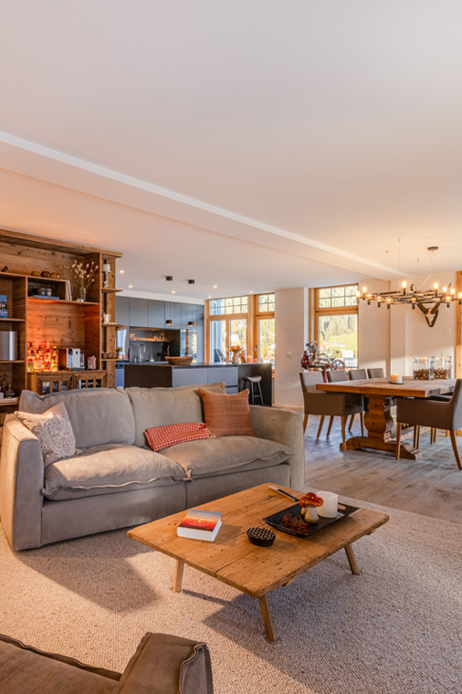 Living room in Apartment Mountain Dream, Davos