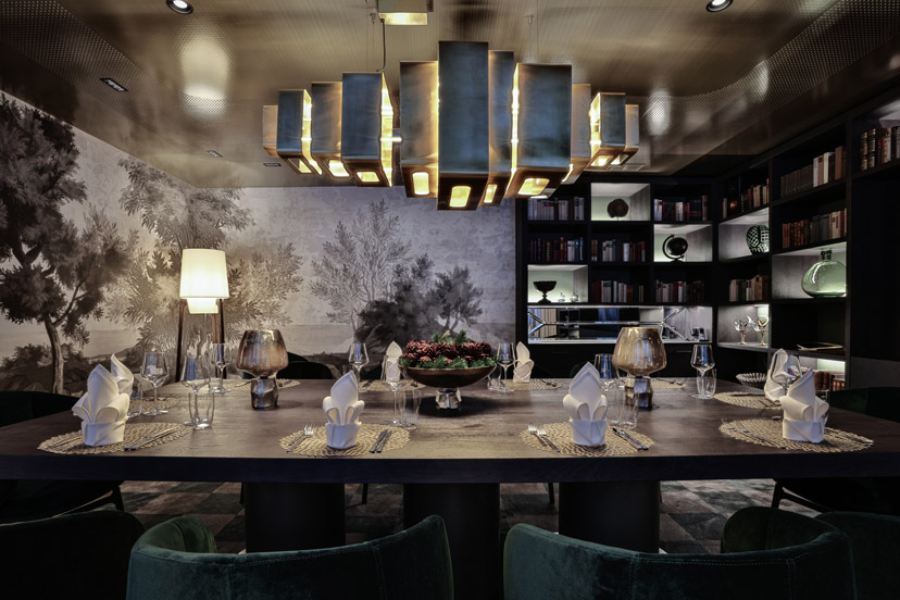 Restaurant dining room in Davos