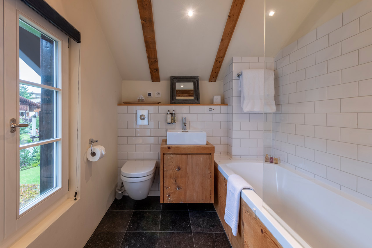 Bathroom at Chalet Chocolate Box in Davos
