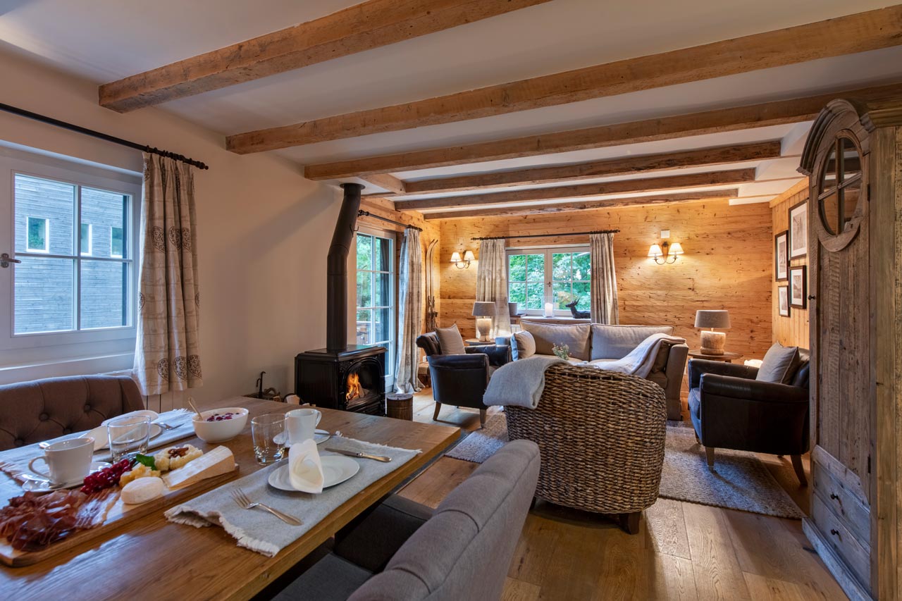 Chalet Chocolate Box in Davos living area