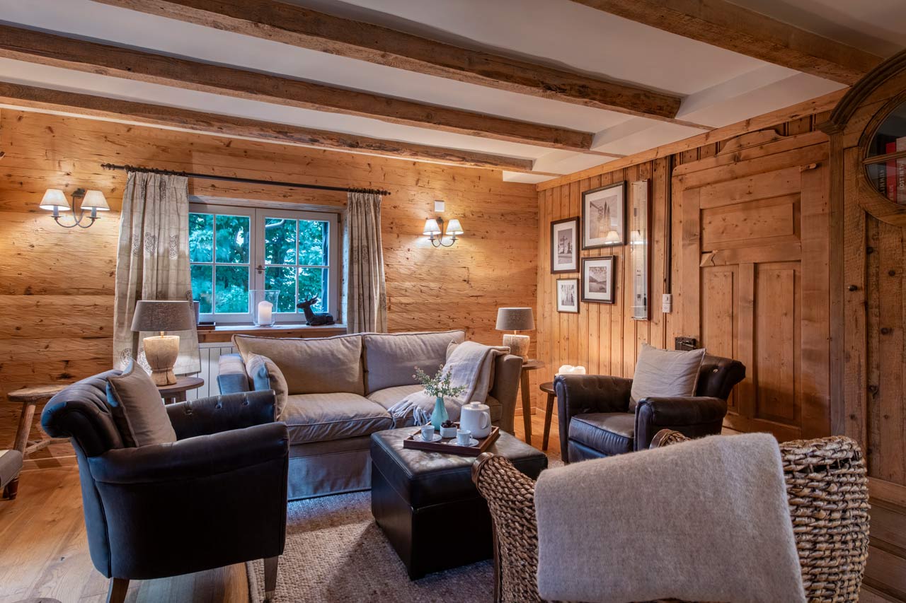 Comfortable seating at Chalet Chocolate Box in Davos