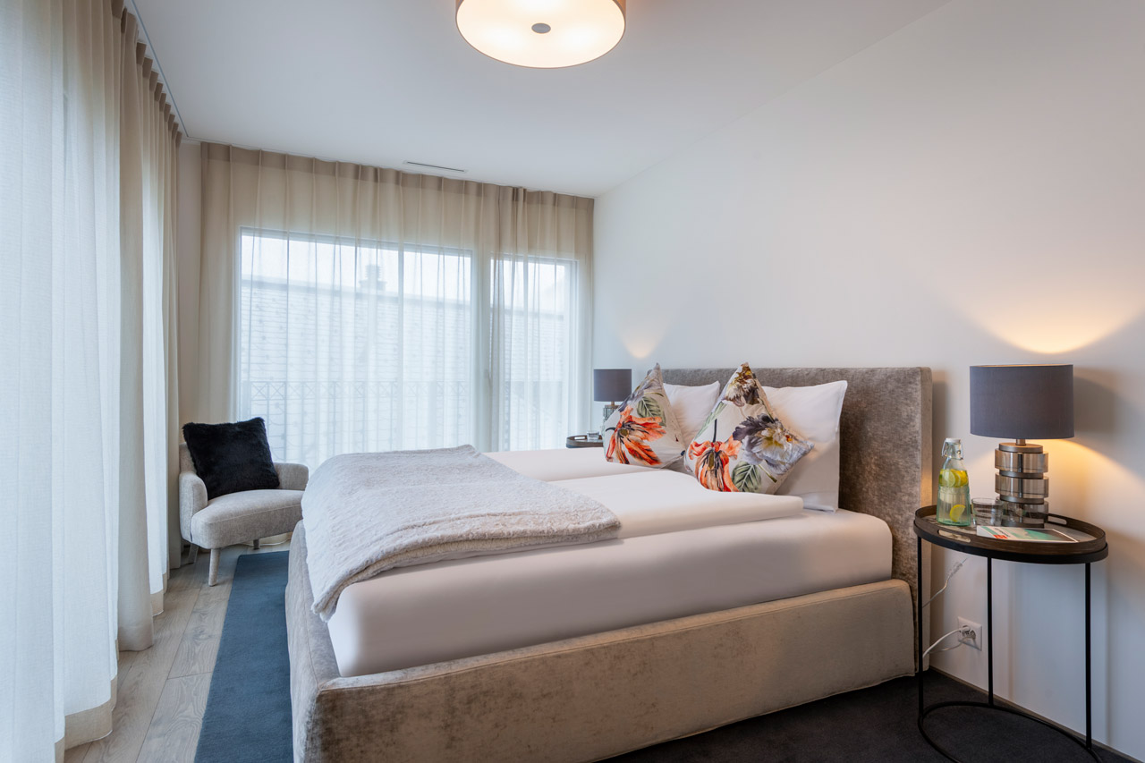 bedroom two at Chalet Seehorn in Davos