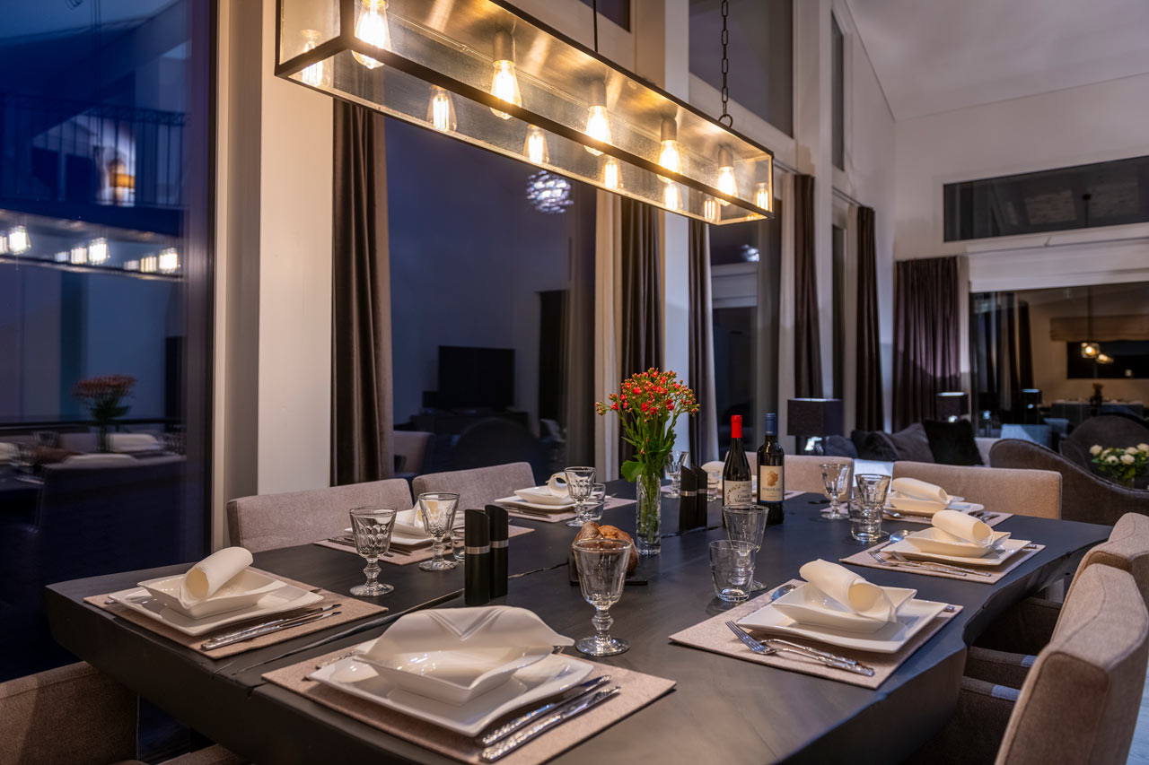 Dining area at Chalet Seehorn in Davos