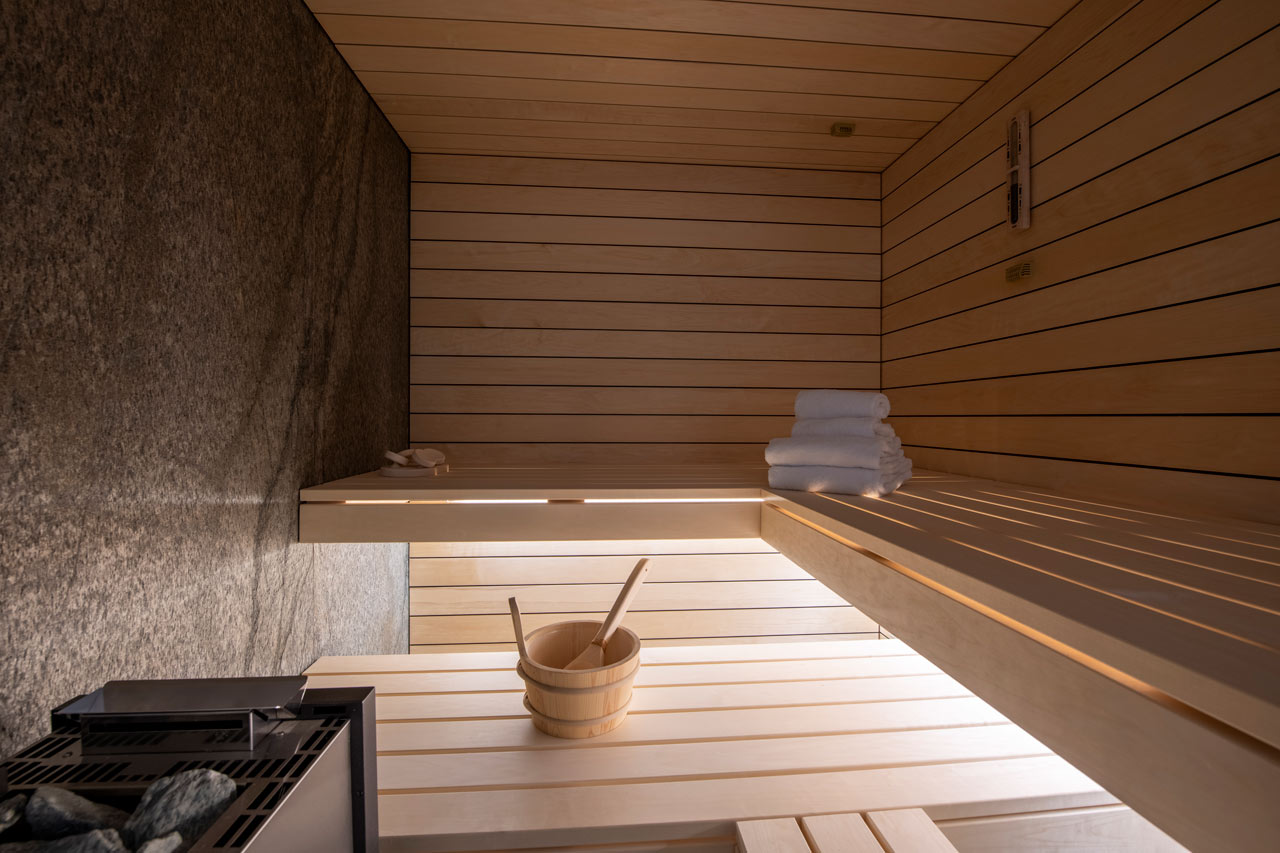 sauna at Chalet Seehorn in Davos