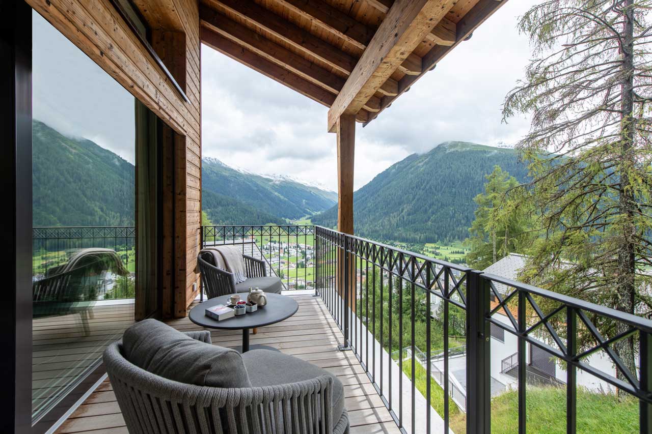 Balcony at Chalet Seehorn in Davos