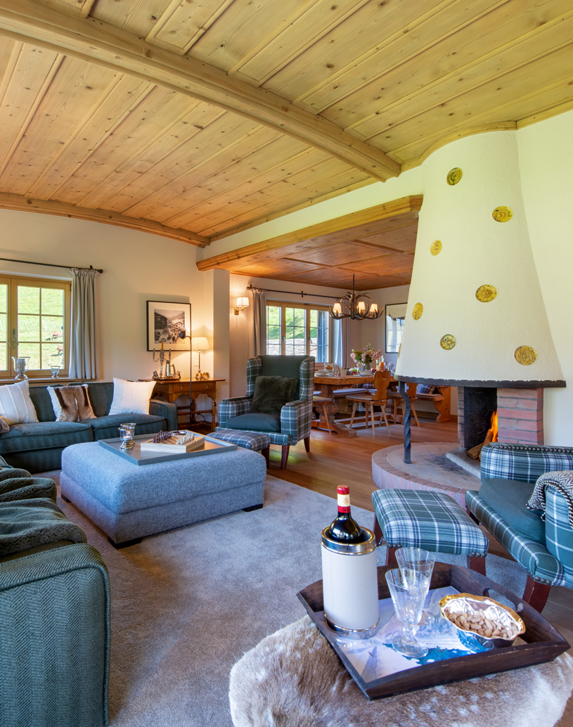 Chalet Tschuetta in Klosters living area